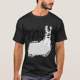 Camiseta Lindo Desenho de Lhama Lhama Alpaca