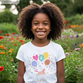 Camiseta Lindo em Qualquer Idade Feliz Aniversário Unicórni