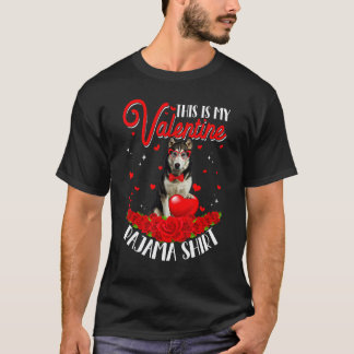Camiseta Lindo Este É Meu Pijama de Dia dos Namorados Husky