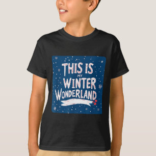 Camiseta Lindo Este é o meu traje de dizer Natal de Inverno