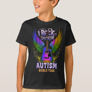 Camiseta Lindo Eu Balanço O Espectro Do Autismo Mundo Pai A