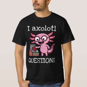 Camiseta Lindo Eu Perguntas Axolote asteca Oh Não botão ver