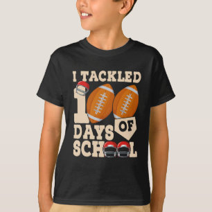 Camiseta Lindo Eu Superei 100 Dias Futebol Escolar Infantil