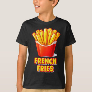 Camiseta Lindo Fardo de Batata Frita Amarela Vermelha para