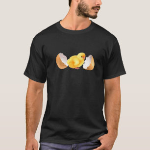 Camiseta Lindo Frango Amarelo Galinha Chocado Ovo Adolescen