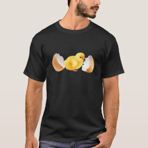 Camiseta Lindo Frango Amarelo Galinha Chocado Ovo Adolescen