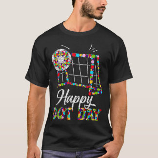 Camiseta Lindo Futebol Pontilhismo Estudante de Arte Feliz