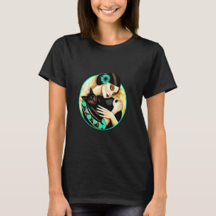 Camiseta Lindo gatinho retrô vintage da era dos anos 1920