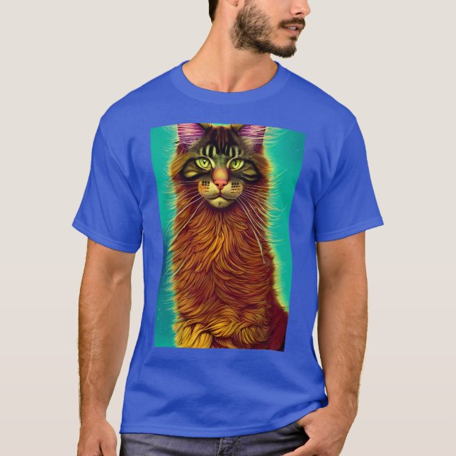 Camiseta lindo gato-do-mato-grande (Frente)