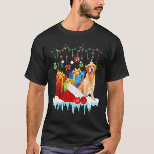 Camiseta Lindo Golden Retriever Natal Papai Noel Cachorro F