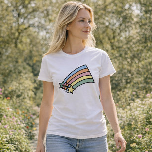 Camiseta Lindo Gráfico Vintage Celestial de Estrelas Cadent