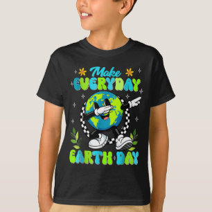Camiseta Lindo Groovy Faça Todos os Dias Dia da Terra Profe