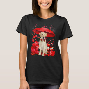 Camiseta Lindo Guarda-Chuva Coração de São Valentão do Retr