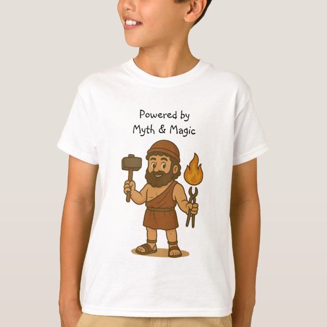Camiseta Lindo Hermes Personalizado com o Poder do Mito e d (Frente)