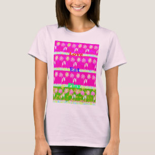 Camiseta Lindo incrível design de citação de texto Flora co