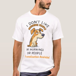 Camiseta Lindo Jack Russell Mal-Humorado Pessoas Divertidas