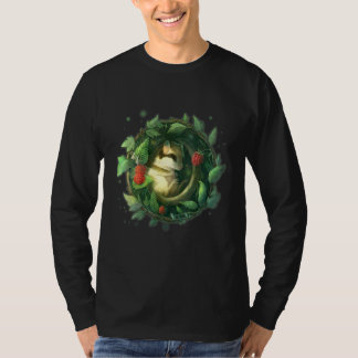 Camiseta Lindo Jardim de Animais Selvagens Dorminhoco Rato 