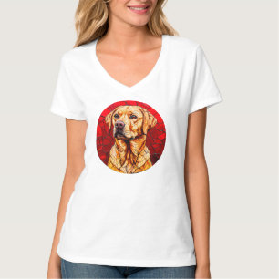 Camiseta Lindo labrador amarelo