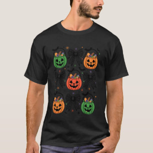 Camiseta Lindo Laço de Coquete Abóbora Temporada Halloween