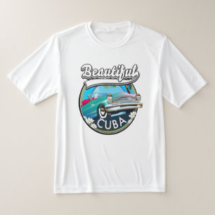 Camiseta Lindo logotipo retrô de Cuba.