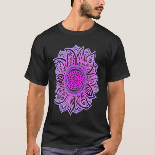 Camiseta Lindo Mandala Girassol Espiritual Yoga Meditação