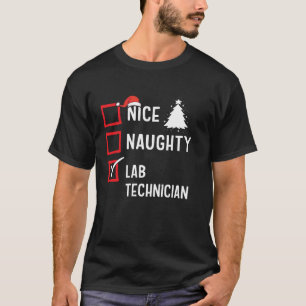 Camiseta Lindo Natal Malicioso Técnico de Laboratório Engra