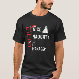 Camiseta Lindo Natal Travesso É Gerente Divertido Festa Rou