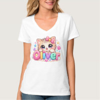 Lindo Nome de Gato Oliver Kawaii Pastel Rosa Brilh
