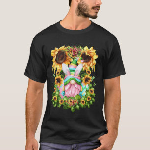 Camiseta Lindo Padrão de Girassol para Professoras Rosa Eas