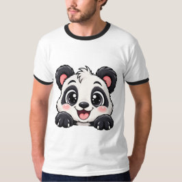 Camiseta Lindo Panda Peekaboo