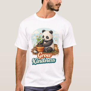 Camiseta Lindo Panda Plantando Árvore – Cultive a Bondade