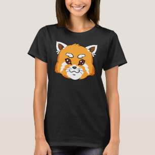 Camiseta Lindo Panda Vermelho em Perigo Urso-Gato Vermelho
