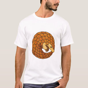 Camiseta Lindo Pangolim Enrolado Animal Introvertido