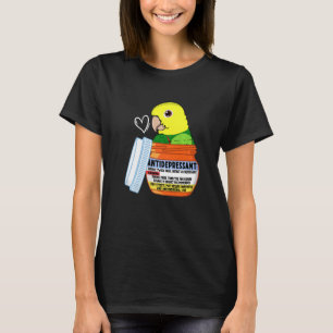 Camiseta Lindo Papagaio Antidepressivo Duas Cabeças Amarela
