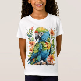 Camiseta Lindo pássaro papagaio-do-mar