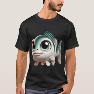 Camiseta Lindo Peixe-Baixo Branco