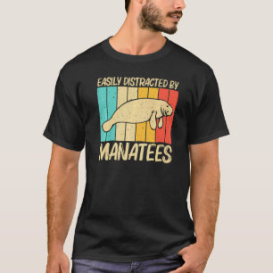 Camiseta Lindo peixe-boi para homens e mulheres vaca marinh
