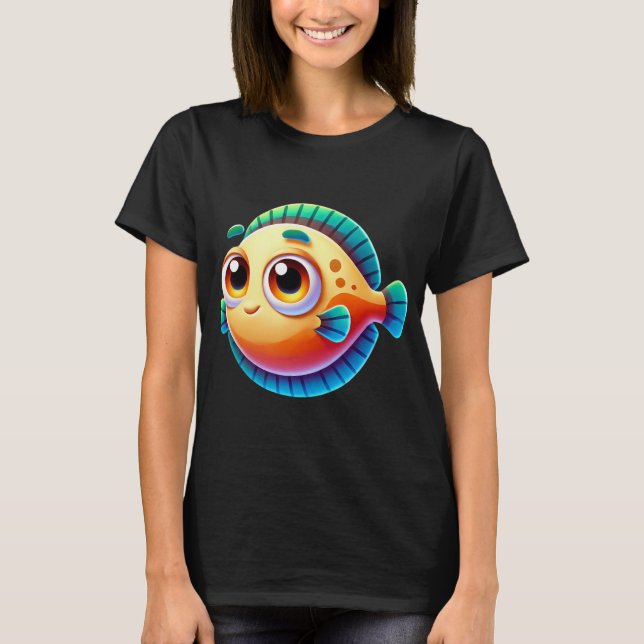 Camiseta Lindo peixe solha (Frente)