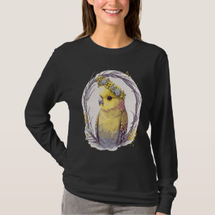 Camiseta Lindo Periquito Australiano Amarelo Passaro Coroa 