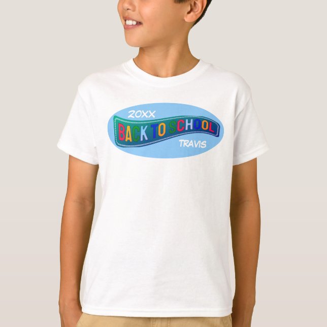 Camiseta Lindo Personalizado de Volta à Escola (Frente)