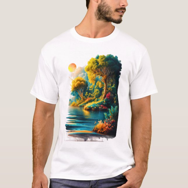 Camiseta Lindo pôr do sol (Frente)