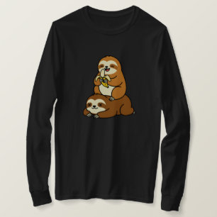 Camiseta Lindo Preguiça Comendo Banana no Preguiça Preguiço