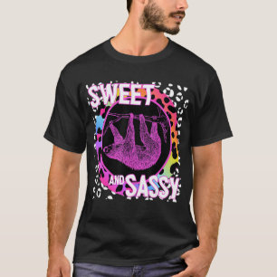 Camiseta Lindo Preguiça Nostalgia dos Anos 90 Estampa Leopa