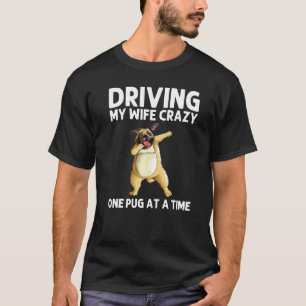 Camiseta Lindo Pug Para Homens Pai Pug Cão Dabbing Animal D