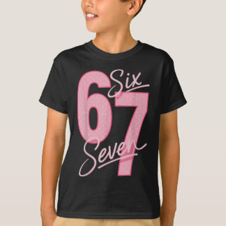 Camiseta Lindo Rosa 67 Seis Sete Meme Divertido Mulheres Me