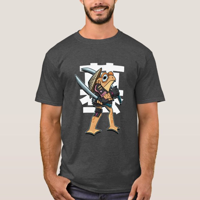 Camiseta lindo Sapo Guerreiro Supremo  (Frente)