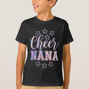 Camiseta Lindo Tie Dye Cheer Nana Cheerleading Cheerleader