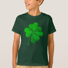Camiseta Lindo Trevo de 4 folhas Verde Sortudo Dia de São P