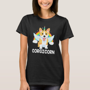 Camiseta Lindo Unicórnio Corgicorn E Corgi