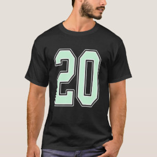 Camiseta Lindo uniforme verde menta número 20 do jogador Je